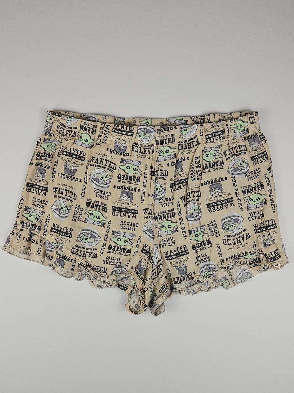 5/$25 Star Wars Grogu Baby Yoda Sleep Lounge Shorts Size Large